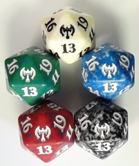 Complete Set of 5 Kaldheim KHM Spindown D20 Dice MTG Magic